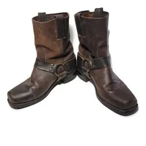 Frye Shoes Frye 87402 Harness Brown Leather Motorcycle Boots Mens Size 8 M E6 Poshmark